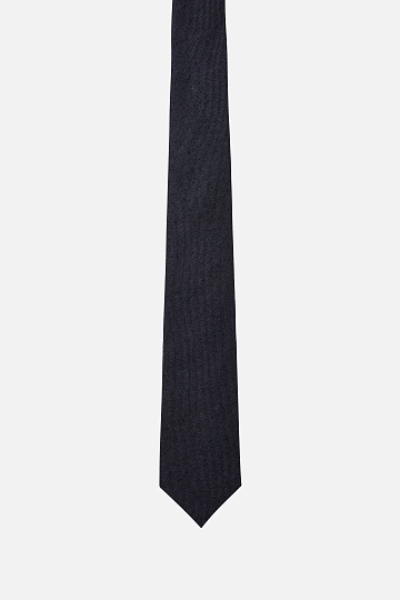 Черный текстурный галстук