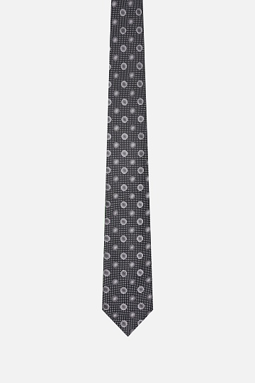 Темно-серый стильный галстук