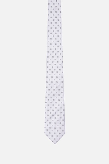 Стильный галстук белого цвета